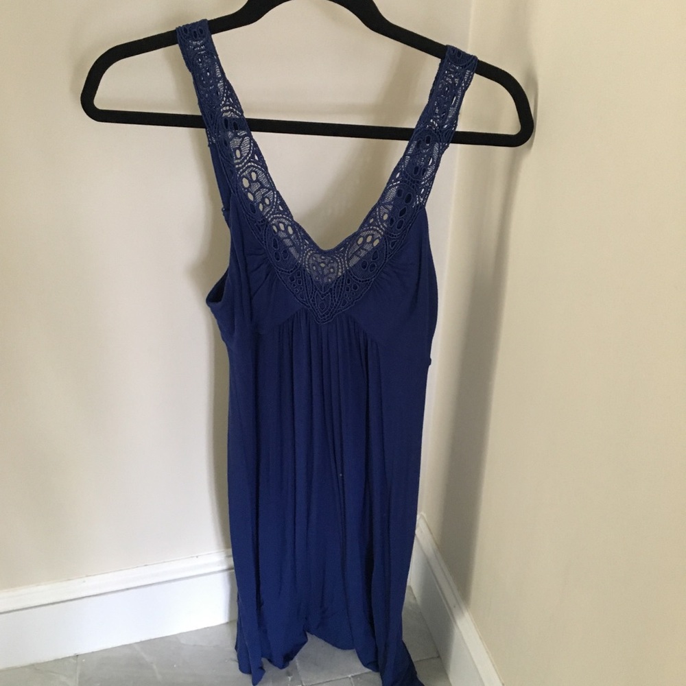 BANANA REPUBLIC Stretch Jersey Crochet Dress XS